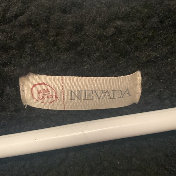 Incredible Nevada Grey Gradient Full Zip Sherpa Hoodie SZ Medium 🔥 - Picture 6 of 8